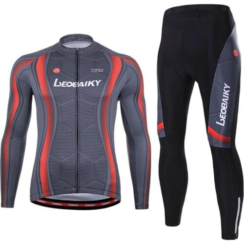 Mens Cycling Clothing Summer Long Sleeve Breathable Cycle Jersey Set Pro Team Racing Suits Mtb Bike Dress Men Bicycle Clothes