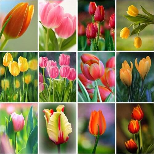 DIY 5D Diamond Painting Full Square Drill Flower Resin Diamond Embroidery Rose Mosaic Cross Stitch Kit Gift Wall Art Home Decor