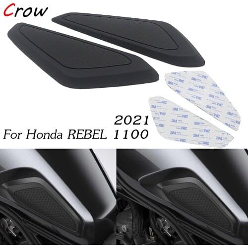 For Honda REBEL 1100 CMX 1100 2021 Motorcycle Tank Pad Protector Sticker Decal Gas Knee Grip Tank Traction Pad Side 3M