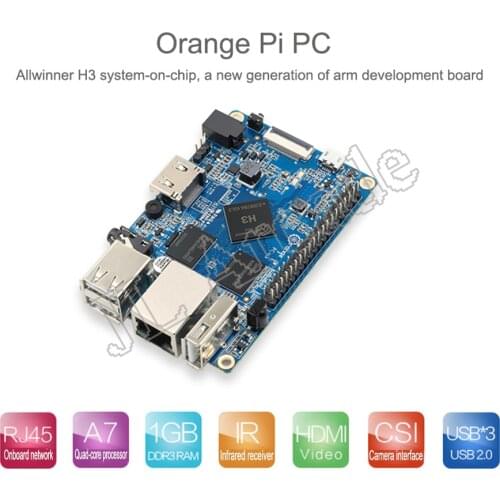 New Orange Pi Orangepi Pc Open Source Development Board Quanzhi H3 Orange Pie Android Linux 4-core 1.6G 1GDDR