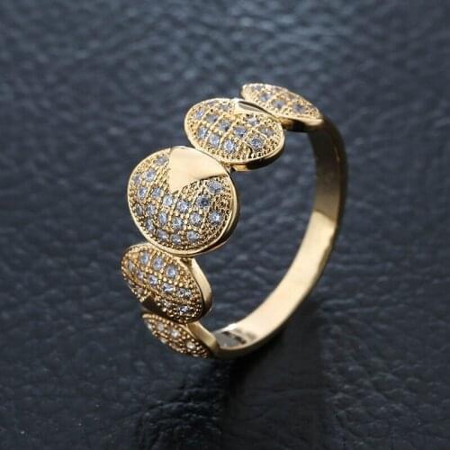 Luxury Gold/Silver Plated Oval Shape Inlay White Zircon Ring Cocktail Party Womens Wedding Band Engagement Ring Fashion Jewelry