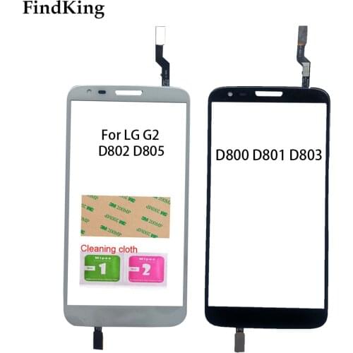 5.2'' For LG G2 D800 D801 D803 Touch Screen For LG G2 D802 D805 Digitizer Sensor Front Glass Phone Spare Parts