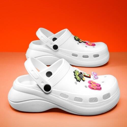 Summer Women Slippers 6cm Platform Clogs Garden Shoes Outdoor Beach Sandals Women Shoes Wedges Slippers Indoor Bathroom Slides