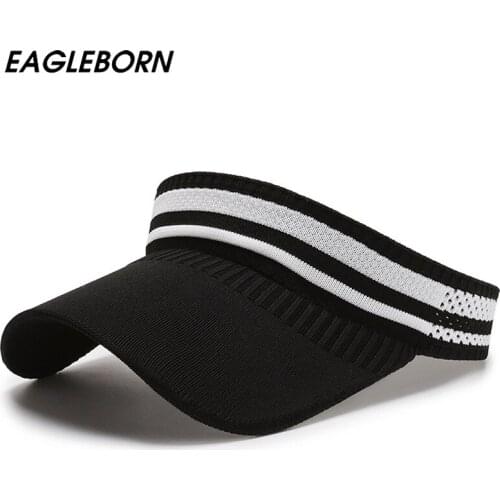 New Stripe Women Hats Hats for Women Sun Hats for Women Visor Hat Summer Sport Fitness Running Golf Hats for Women Ponytail Hat