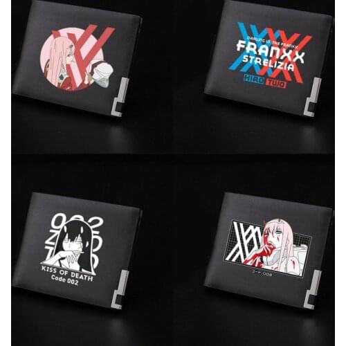 1pcs Creative Anime DARLING In The FRANXX Short Wallet Cosplay Prop Decoration Collection for Women Men Birthday Gift