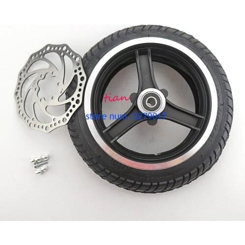 10x2/54-152 tire tyre inner tube rims hub With disc brake fits mountain buggy electric scooter balancing car