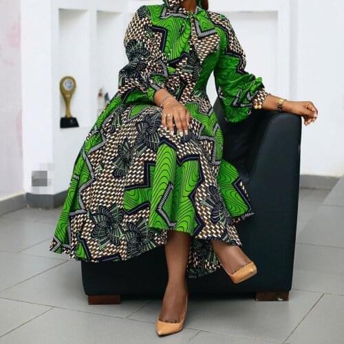 African Dresses For Women Dashiki New Fashion Spring And Summer Office Plus Size Dresses African Clothing Elegant Party Vestidos