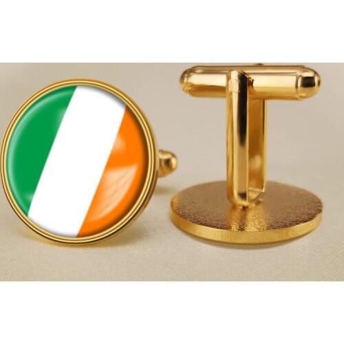 Coat of Arms of Ireland Irish Flag National Emblem Cufflinks