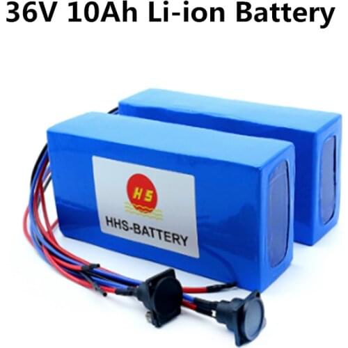 GTK high capacity battery Pack 36V 10Ah lithium battery pack with strong BMS in it for ebike/ tricycle + 2A charger