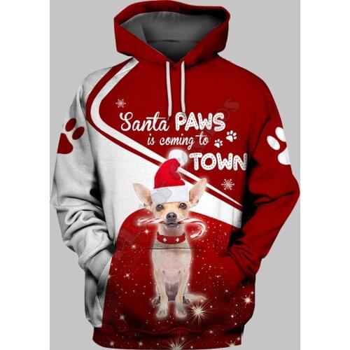 Chihuahua 3D Hoodies Printed Pullover Men For Women Funny Sweatshirts Fshion Christmas Sweater Drop Shipping 02