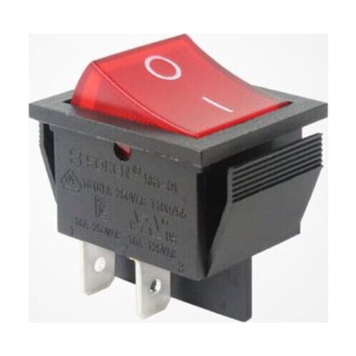 RK1-01 On/Off Round Rocker Toggle Switch w/LED Car Dash Boat Switch 16A 250V KCD4-201N
