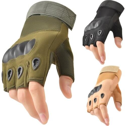 Outdoor Sports Tactical Fingerless Gloves Military Army Tactical Gloves Climbing Cycling Riding Airsoft Gym Half Finger Gloves