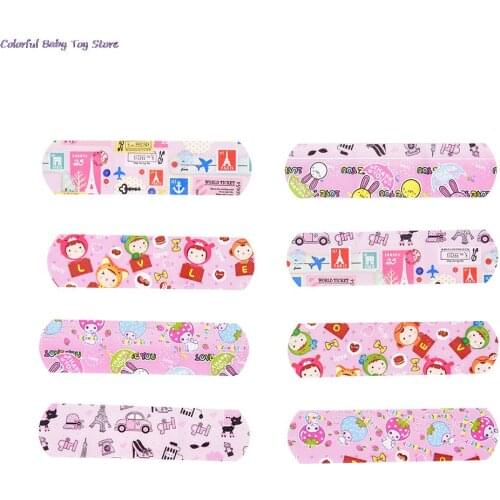 50PCs Waterproof Breathable Band Aid Plasters Child Adults Kids Wound Stickers Cartoon First Aid Adhesive Bandages
