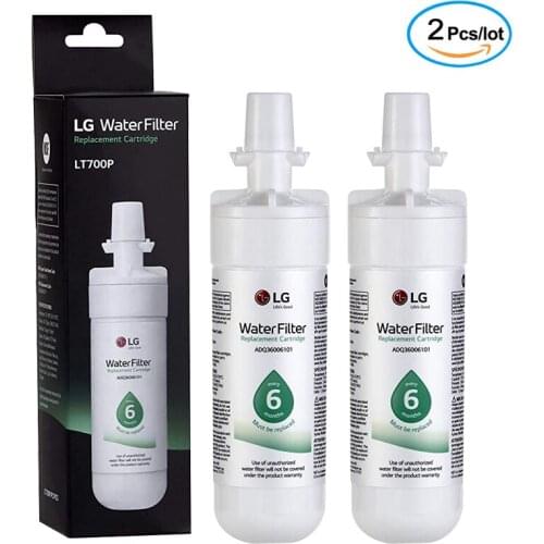 LG LT700P replacement refrigerator water filter (NSF42 and NSF53) ADQ36006101, ADQ36006113, ADQ75795103 or AGF80300702 2 packs