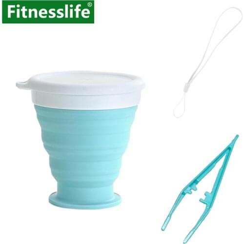 Menstrual Cup Sterilizer Collapsible Silicone Cup Sterilizing Foldable Feminine Hygiene Lady Cup Sterilizer for Menstrual Period