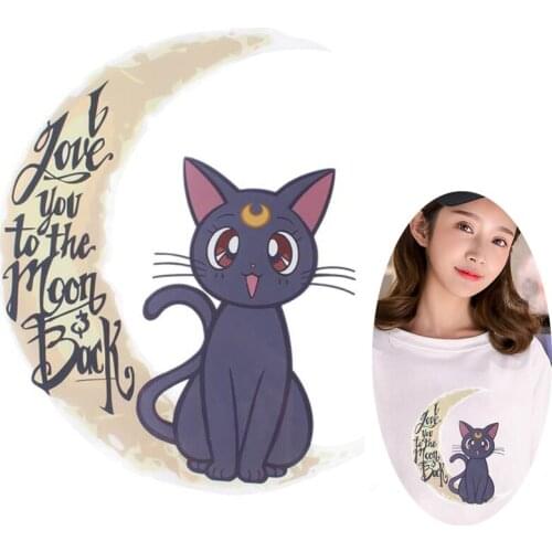 DIY Lovely Animal Iron On Thermal Transfer For Clothing Cute Cat Heat Stickers Cartoon Frog Ironing Printed Transfer Accessories