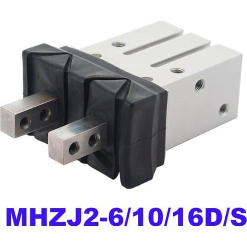 Double acting air gripper with dust cover MHZJ2-6D/S MHZJ2-10D/S MHZJ2-16D/S SMC type mini pneumatic single acting cylinder