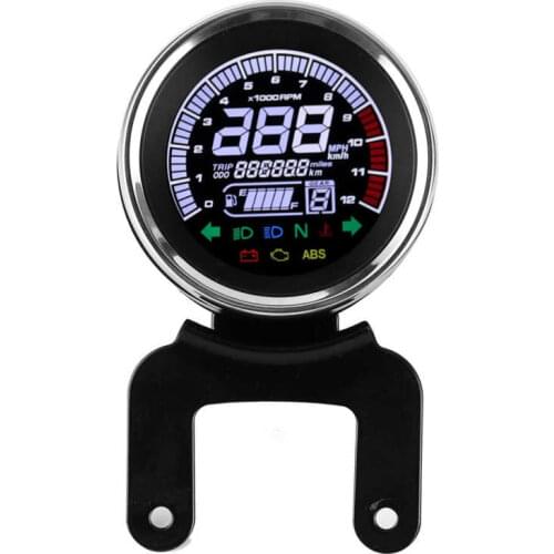 LCD Motorcycle Odometer Speed Fuel Gauge Tachometer Water Temperature Speedometer LCD Odometer Motorcycle Accessories