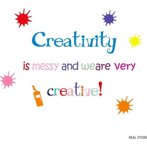 1PC Graffiti English Wall Sticker Creativity Campus Inspirational English Prove For Kids Room Classroom Hallway Bedroom Stickers