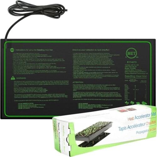 EU/US/UK/AU Seedling Heating Mat 20X10inch Waterproof Plant Seed Germination Propagation Clone Starter Pad Garden Supplies 1 Pc