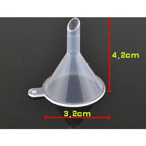 10pcs/lot Mini Liquid Oil Funnels Labs Small Plastic For Perfume Diffuser Bottle