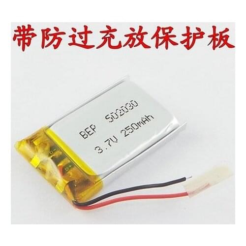 3.7V lithium polymer 502030 052030 MP3 Bluetooth stereo headset wireless WIFI Rechargeable Li-ion Cell Large Capacity Batteries