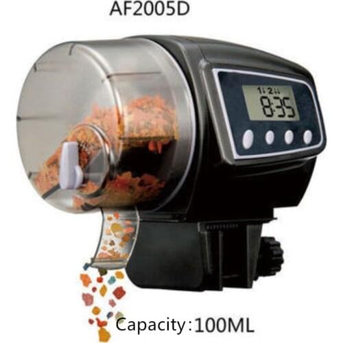 Digital LED Automatic Aquarium Tank Auto Fish Feeder Large Capacity of Aquarium Fish Feeder 65-160ML