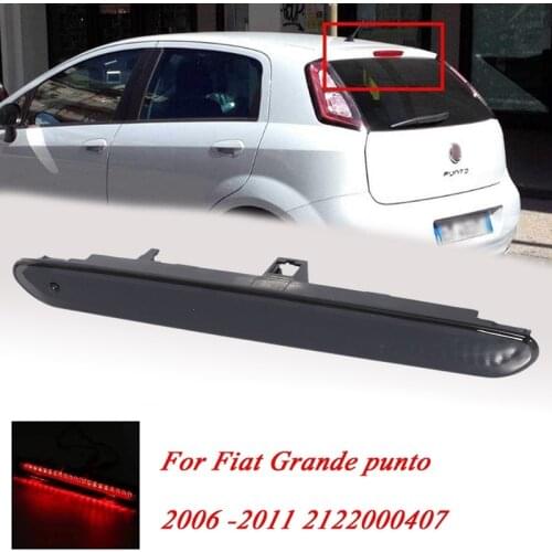 Car Third Brake Light High-Mount Stop Brake Light LED Tail Light for Fiat Grande Punto 2006 -2011 2122000407