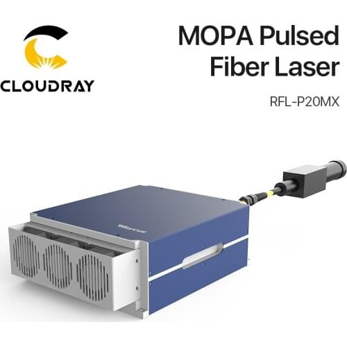 Cloudray Original Raycus Mopa Pulsed Fiber Laser Source 20W RFL-P20MX Color Marking DIY Sliver Gold Marking for Marking Machine