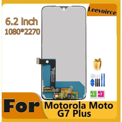 6.2" AAA+++ Display For Moto G7 Plus XT1962 LCD Touch Screen Digitizer Assembly Free Tools For Motorola Moto G7 LCD Screen