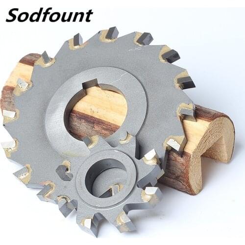 1pcs HHS three-blade milling cutter Straight tooth white steel milling cutter Disc milling cutter 63mm 80mm 100mm