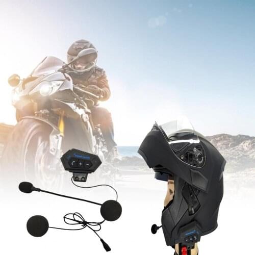 Helmet Headset Wireless Bluetooth-compatible 4.1 Portable Stereo Headphone Interphone with Microphone for Motorcycle Accessories