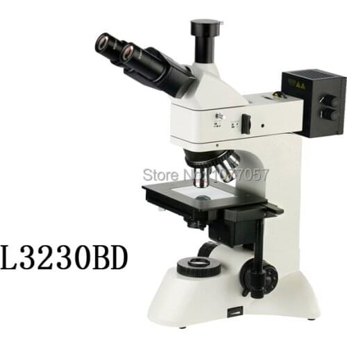 Hot Sale Made in China 50X-500X Trinocular Bright Field and Dark Field Upright Metallurgical Microscope MM-L3230BD
