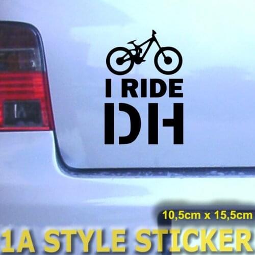 I RIDE DH I FAHRE DOWNHILL DOWNHILLER STICKER DEACL fr felgen Gabel fox 40 DH 12.5cm