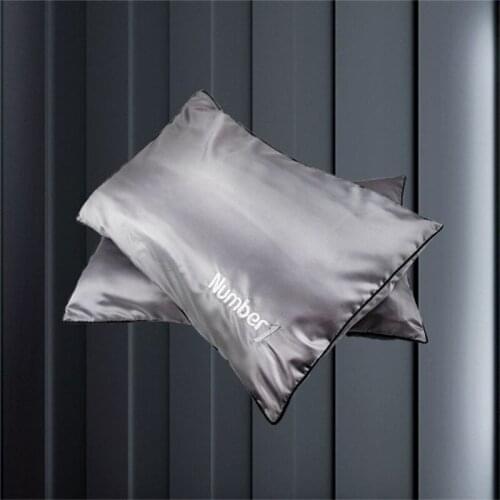 Rayon Pillow Case Mod Pillow Cases Spring Bedding Set Soft For Home Bed Zip Pillow Cover 2PCS/Set Solid Color Bedding