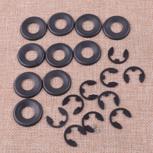 LETAOSK High Quality 10pcs Black Metal Clutch Washer E-Clip Fit For Husqvarna 362 365 371 372 372XP Jonsered 2165 2171 Chainsaws