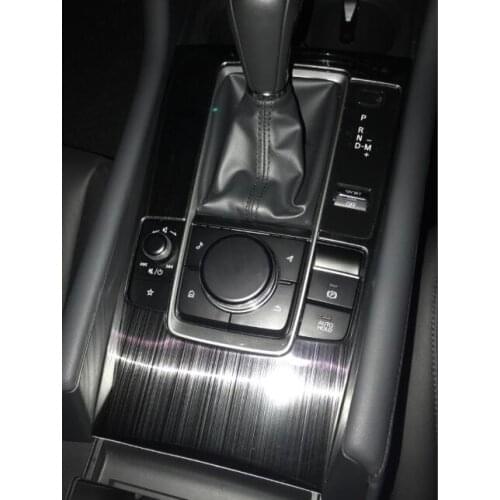 Auto interior car gear panel trim sticker for RHD Mazda 3 2019 2020, car accessories