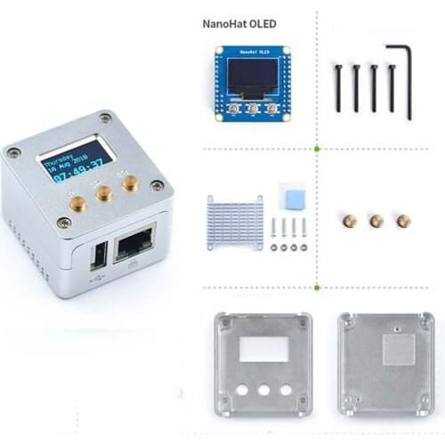 2019 NEW Complete Starter Kit Support NanoPi NEO/NEO2 all metal aluminum shell, with NanoHat OLED display