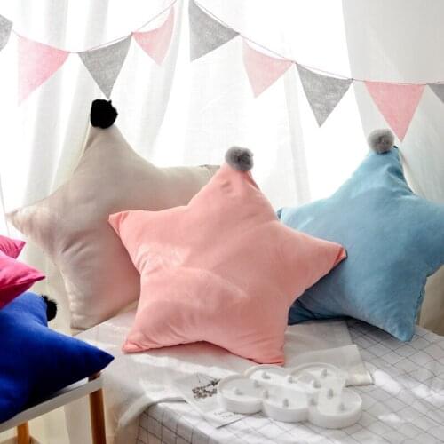1pc Baby Pillow Toys Soft Appease Star Doll Plush Toys Stuffed Doll Cute Bed Decoration Cushion Brinquedos Kids Gift 55x55cm