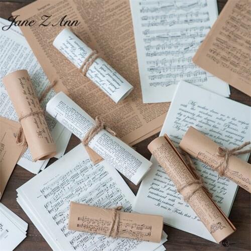 Retro English music book page distressed imitation old photography baby studio shooting decoration props