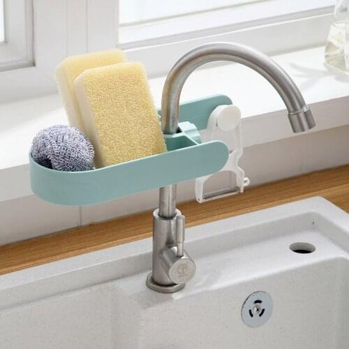 Faucet racks for household kitchens, perforated rags, sponge brushes, drain racks, sink storage racks kitchen supplies
