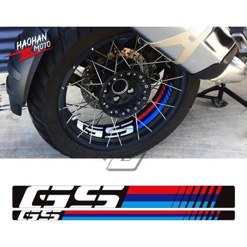 For BMW R1200GS Adventure 2006-2018 R1250GS Adv 2019 Rim Decoration Motorcycle Wheel Reflective Decal