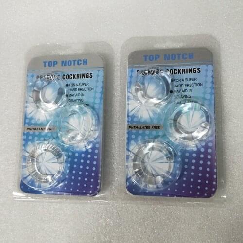 3PCS Men Foreskin Correction Hinder Ring Penis Training Sleeve Time Delay Device Sex Toys for Men Lock Cock Ring Man Penis Rings