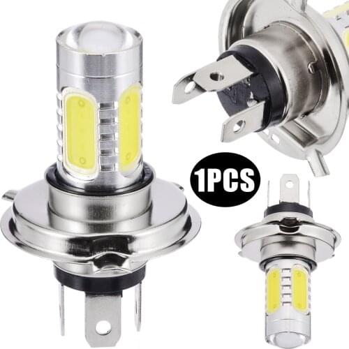 Treyues 1pc H4 HB2 9003 COB LED Hi/Lo Beam Motorcycle Headlight Bulb High Power White 30W 6000K Light Lamp