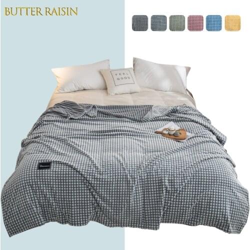 Plaid Throw Blanket Plush Bedspread Thicken Soft Warm Coral Fleece Blankets For Beds Modern Sofa Plaids Flannel Blanket 10 Color