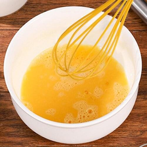 Egg Beater Food Grade Labor-saving Wood Handle Manual Milk Frother Baking Tools for Home Kitchen Tool