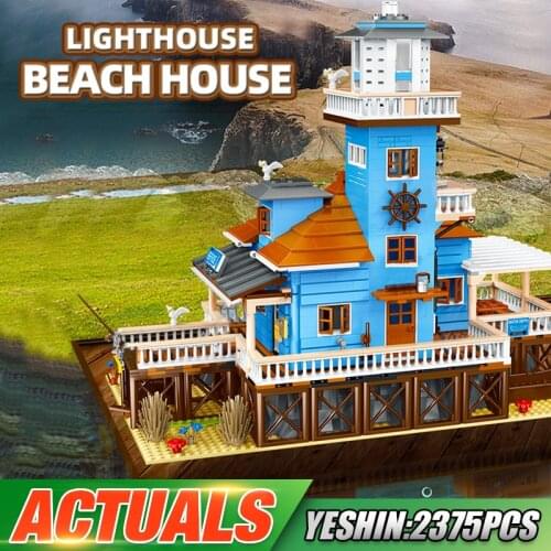 Yeshin 12002 Street Building Toys The Lighthouse Model Building Blocks Bricks 16050 Assembly Creative Toys Kids Christmas Gifts