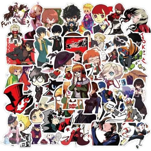 10/50PCS Waterproof Cool Persona 5 Game Stickers Laptop Guitar Luggage Fridge Skateboard Graffiti Sticker Decal Kids Classic Toy