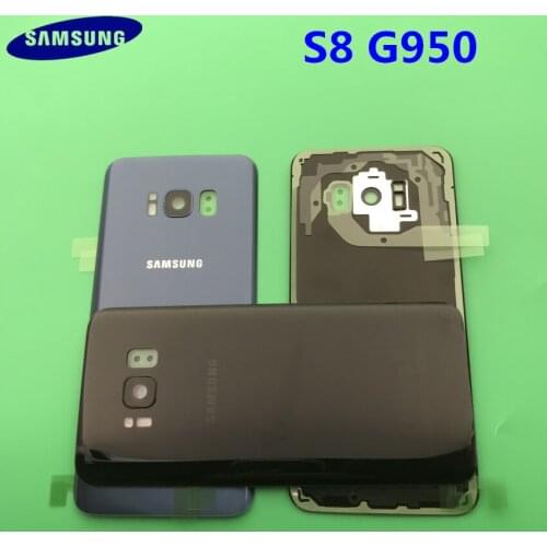 10pcs/lot Original Rear Panel Battery Glass Back Door Cover with Rear camera glass Samsung Galaxy s8 edge G950 G950F