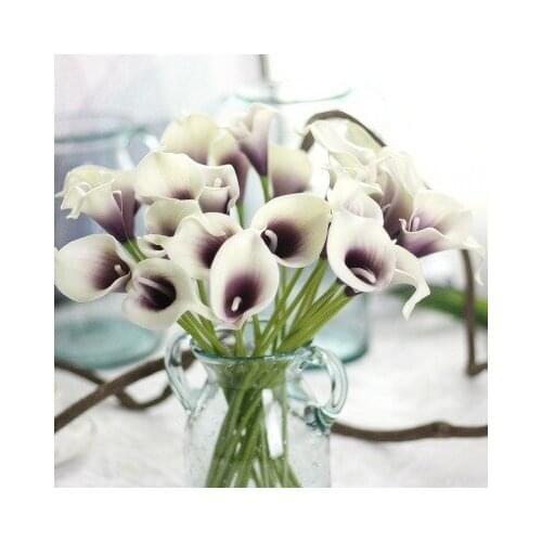 2pcs 13Color real touch PU fake artificial calla lily flower for diy wedding Bridal Bouquet home decoration flower floral decor